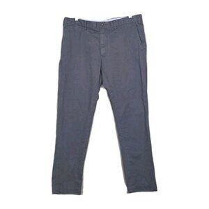 Polo Ralph Lauren Chino Pants Men 36x32 Gray Slim Fit Straight Leg Cotton Casual